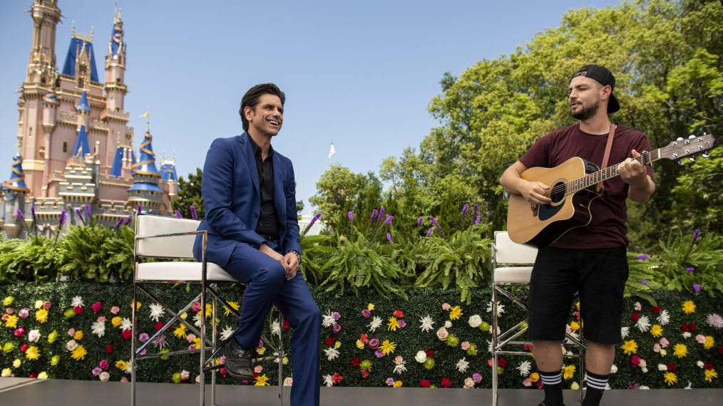 John Stamos and Chayce Beckham