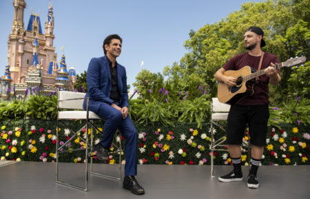 John Stamos and Chayce Beckham