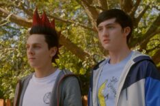 Jacob Bertrand and Gianni Decenzo in Cobra Kai