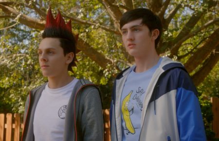 Jacob Bertrand and Gianni Decenzo in Cobra Kai