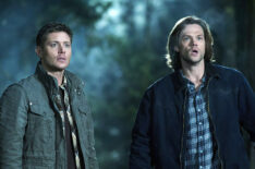 Jensen Ackles and Jared Padalecki in Supernatural - 'Taxi Driver' - Season 8, Episode 19