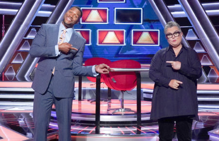 Michael Strahan and Rosie O'Donnell on $100,000 Pyramid