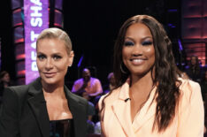 Dorit Kemsley and Garcelle Beauvais in the Beat Shazam Celebrity Challenge