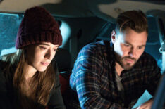 Marina Squerciati and Patrick John Flueger as Burgess and Ruzek in Chicago PD