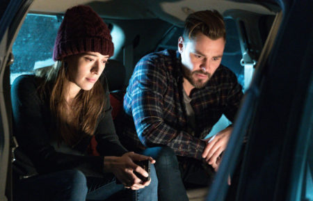 Marina Squerciati and Patrick John Flueger as Burgess and Ruzek in Chicago PD