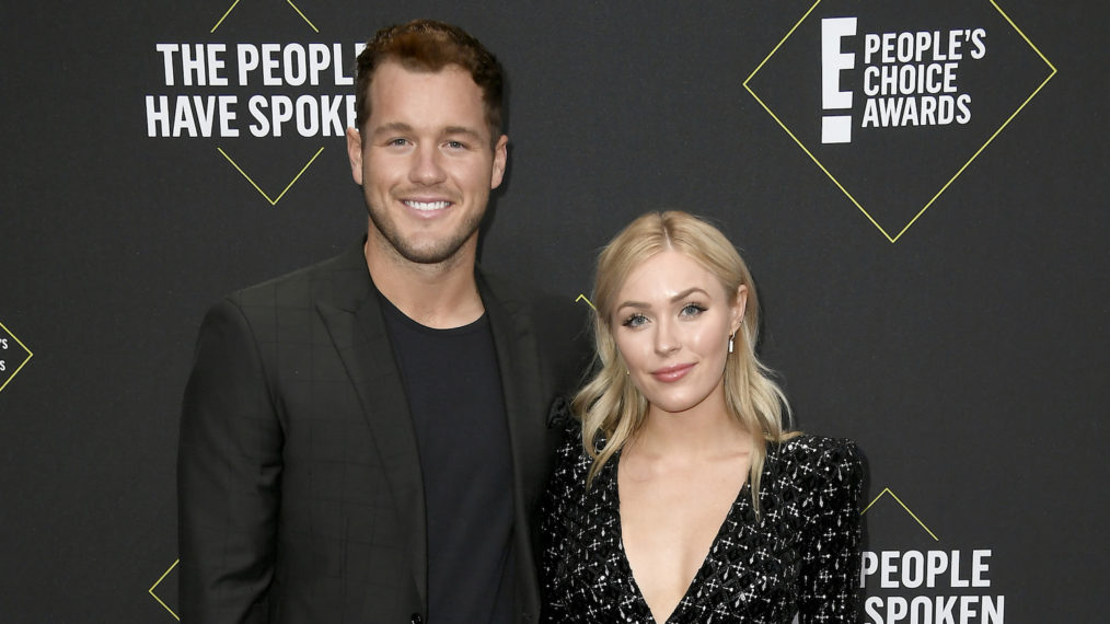 Colton Underwood and Cassie Randolph attend the 2019 E! People's Choice Awards