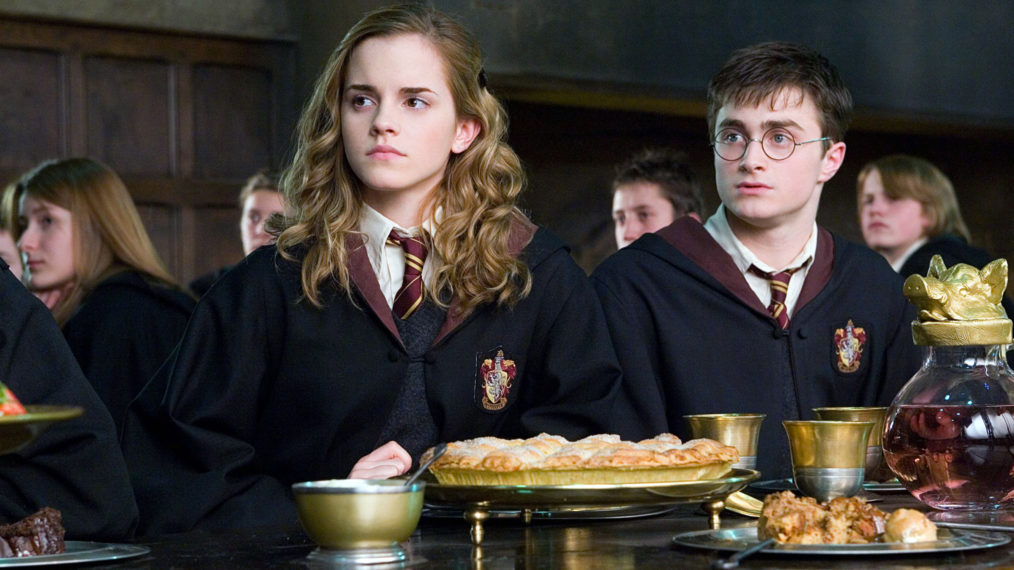 Daniel Radcliffe and Emma Watson in Harry Potter
