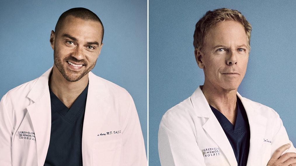 Jesse Williams and Greg Germann Grey's Anatomy