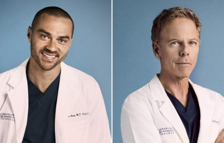 Jesse Williams and Greg Germann Grey's Anatomy