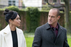 Tamara Taylor as Angela Wheatley and Christopher Meloni and Stabler in Law Order: Organized Crime - Season 1, Episode 5