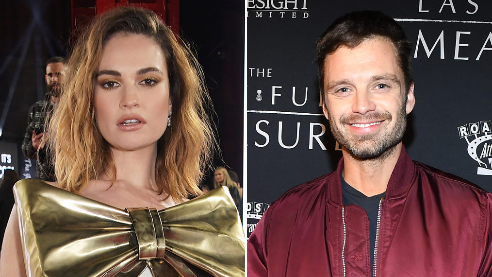 Lily James and Sebastian Stan
