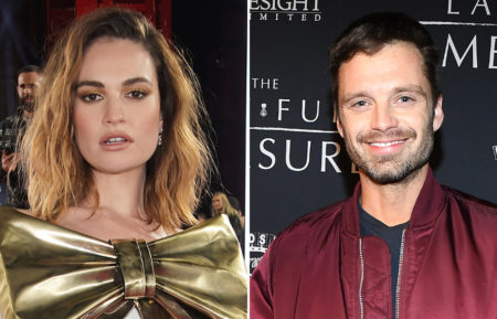 Lily James and Sebastian Stan