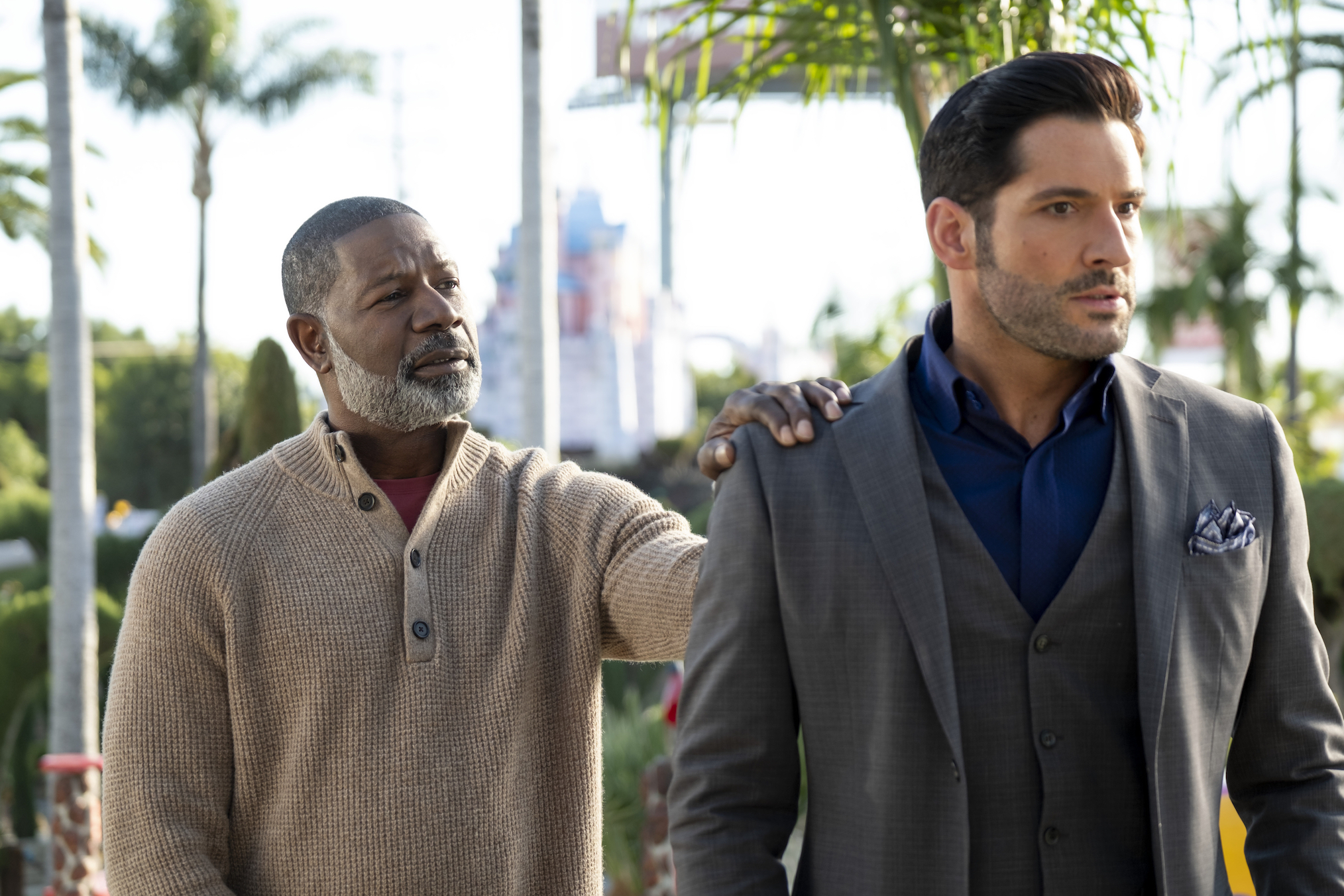 Lucifer Season 5 Episode 9 God Dennis Haysbert Tom Ellis