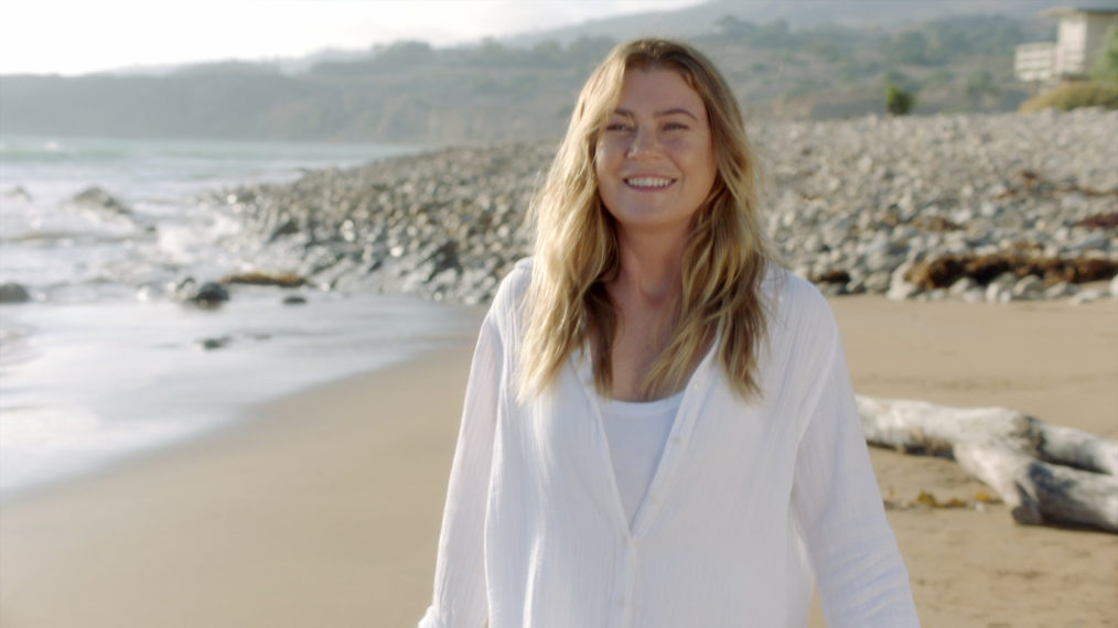 Ellen Pompeo Meredith Grey's Anatomy Season 17 Beach