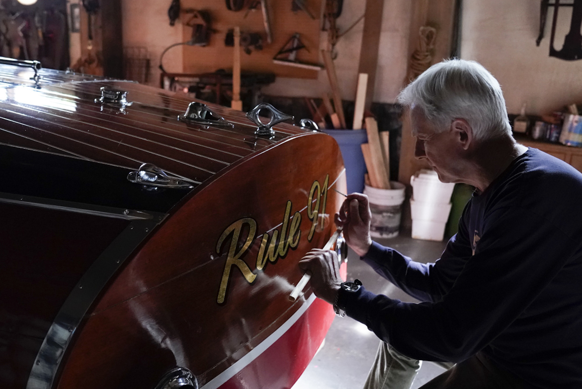 NCIS Mark Harmon Season 18 Finale Gibbs Boat Basement