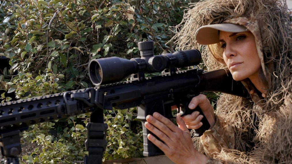 Daniela Ruah as Special Agent Kensi Blye in a sniper nest in NCIS: Los Angeles - Season 12 Episode 17 Daniela Ruah