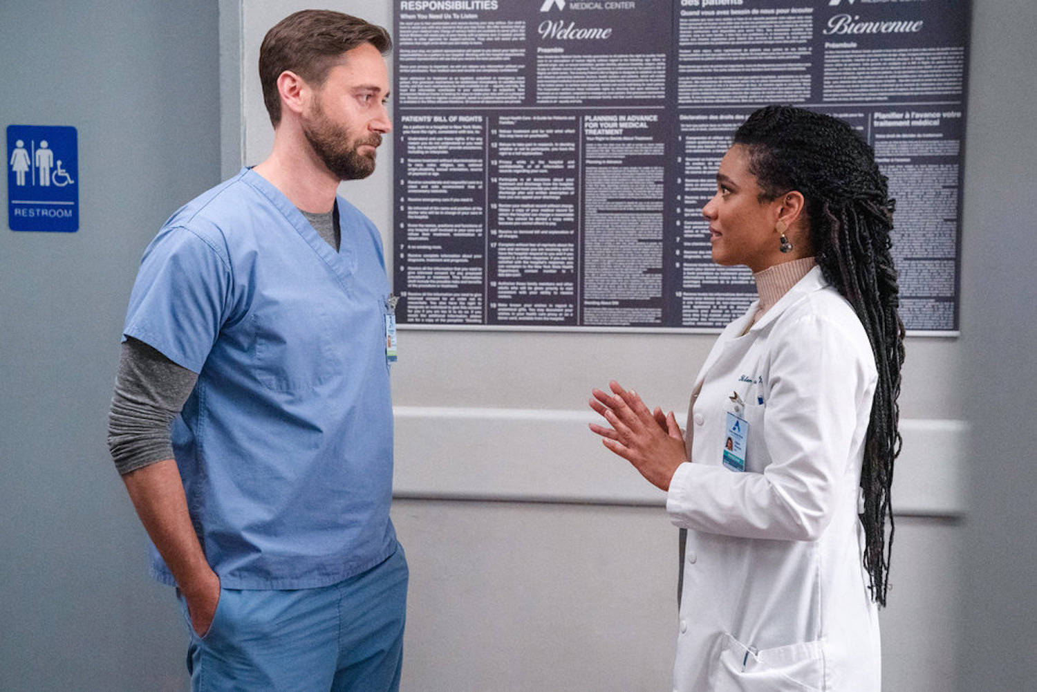 Ryan Eggold Freema Agyeman New Amsterdam Season 3 Max Helen