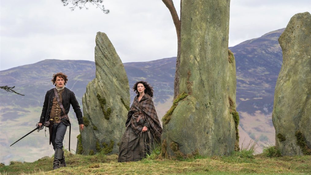 outlander season 1 sam heughan caitriona balfe