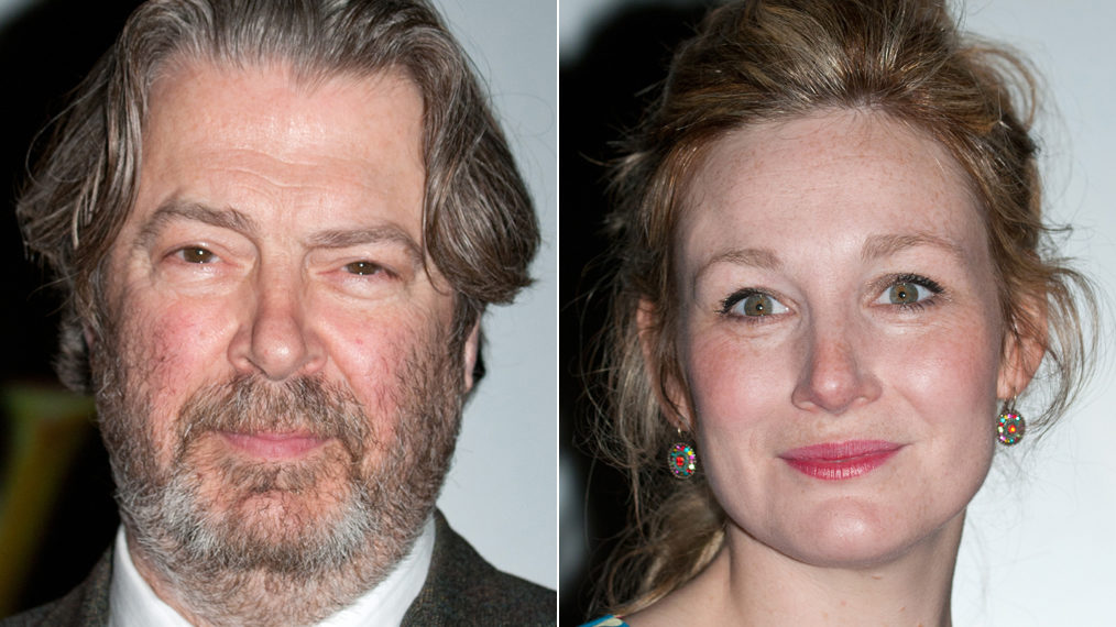 Roger Allam and Nancy Carroll at Olivier Awards