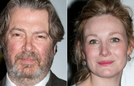 Roger Allam and Nancy Carroll at Olivier Awards