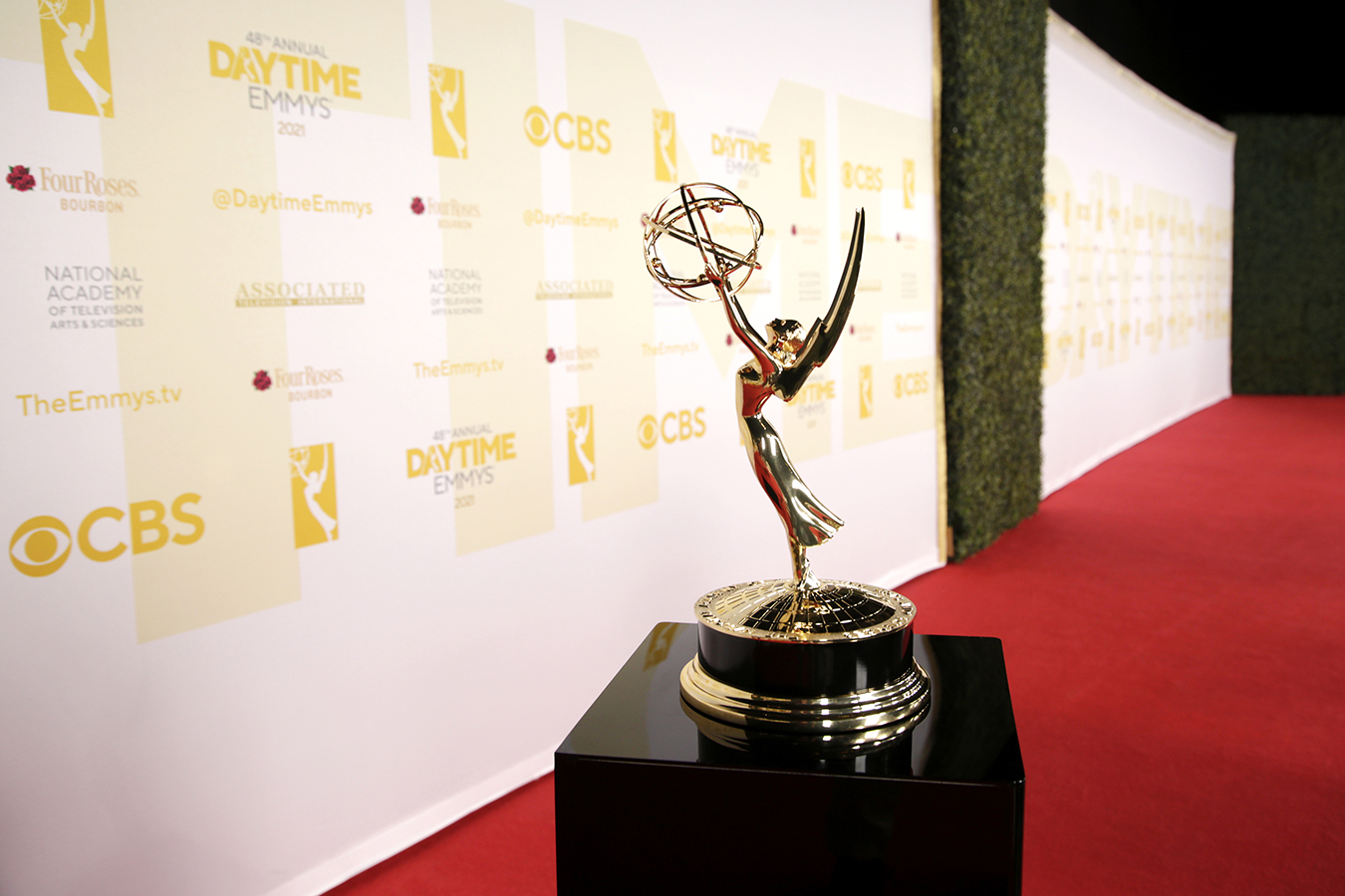 Emmy statue at 48th annual Daytime Emmy Awards