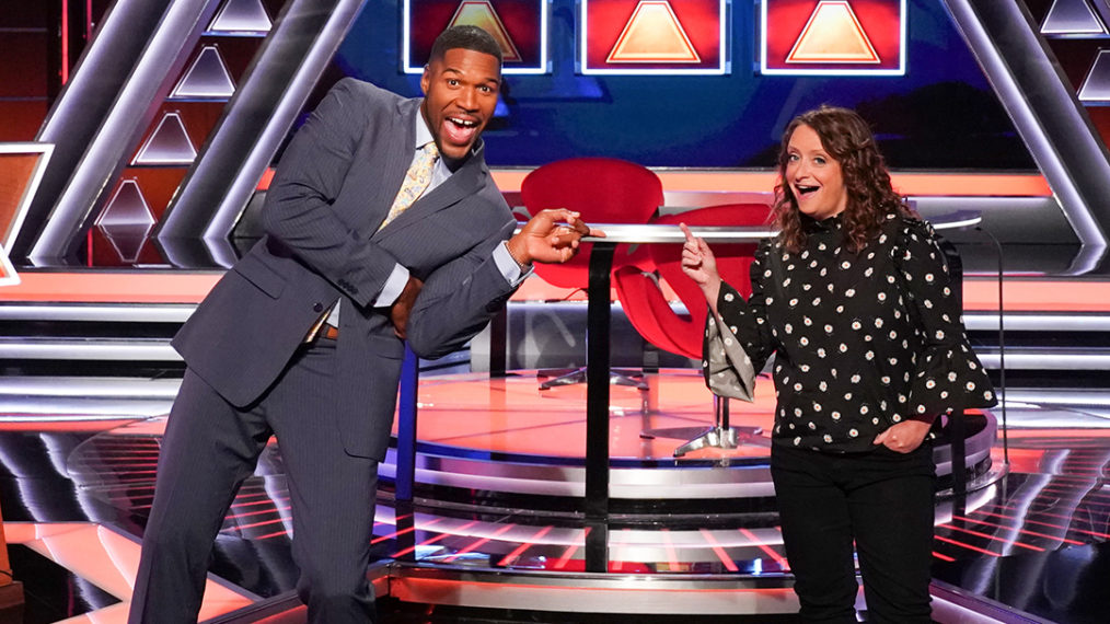 Michael Strahan and Rachel Dratch on $100,000 Pyramid