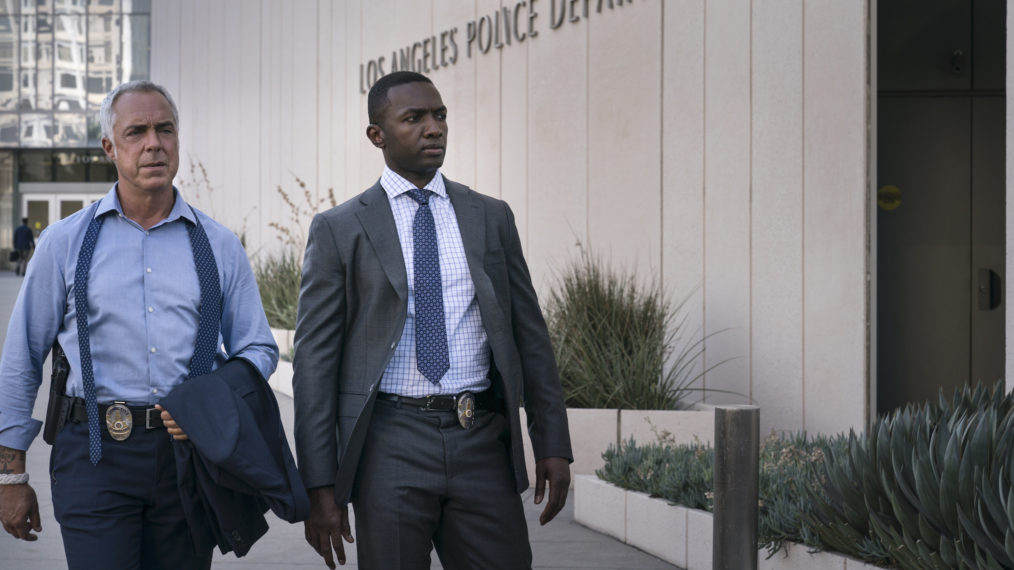 Titus Welliver and Jamie Hector in Bosch - Season 7