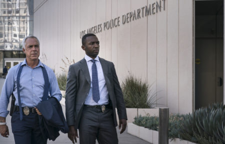 Titus Welliver and Jamie Hector in Bosch - Season 7