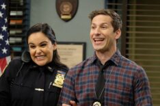 Brooklyn Nine-Nine - Melissa Fumero as Amy and Andy Samberg as Jake - Season 7