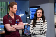 Chicago Med - Season 6 - Nick Gehlfuss as Dr. Will Halstead and Torrey DeVitto as Natalie Manning