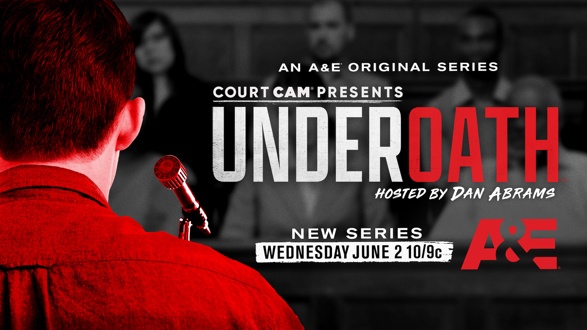 Court Cam Presents Under Oath Key Art