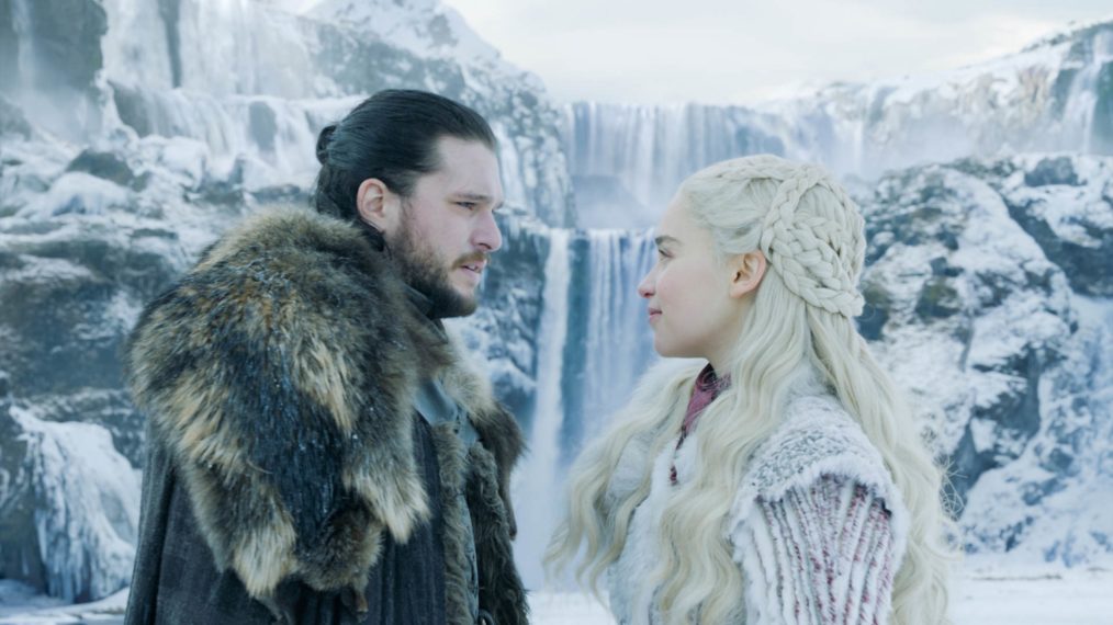 Game of Thrones - Season 8 - Kit Harington as Jon Snow and Emilia Clarke as Daenerys Targaryen