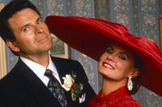 Stuart Damon and Lynn Herring in General Hospital