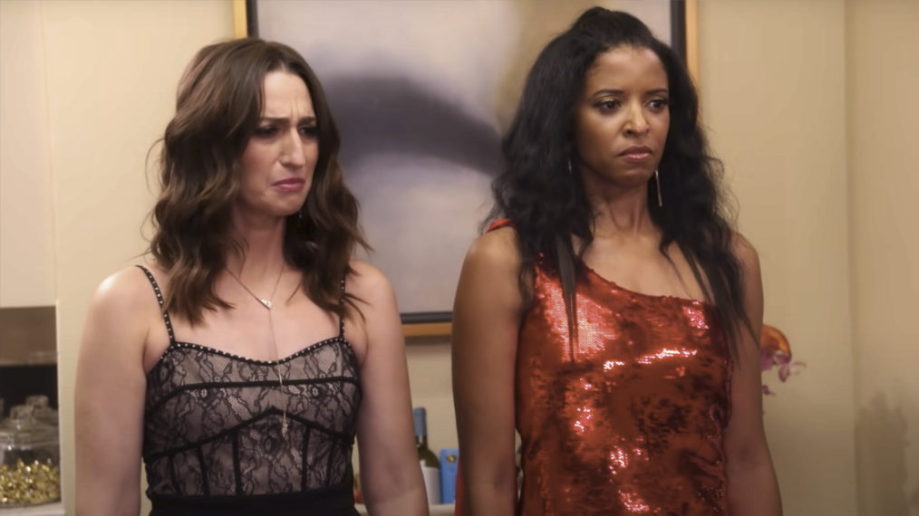 Sara Bareilles as Dawn and Renée Elise Goldsberry as Wickie in Girls5eva