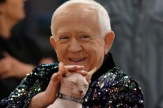 Leslie Jordan in Call Me Kate with a hairless cat
