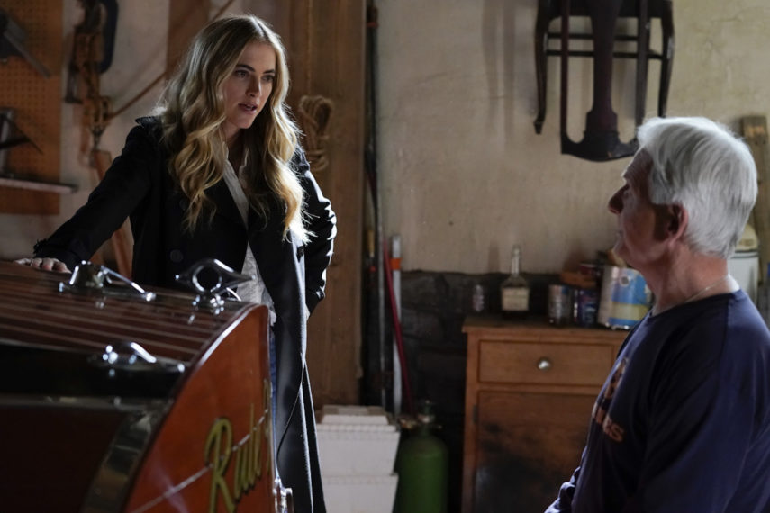 NCIS Season 18 Finale - Emily Wickersham as NCIS Special Agent Eleanor "Ellie" Bishop, Mark Harmon as NCIS Special Agent Leroy Jethro Gibbs