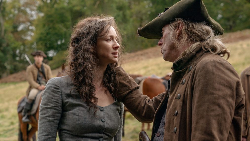 Outlander, Season 5 - Caitriona Balfe and Ned Dennehy