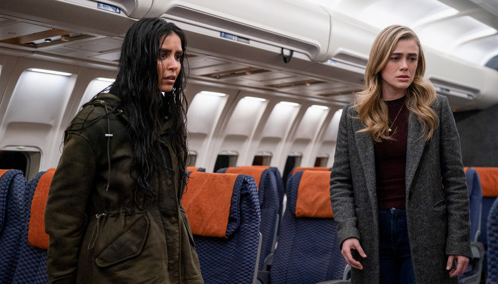 Parveen Kaur and Melissa Roxburgh in Manifest Season 3