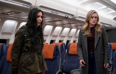 Parveen Kaur and Melissa Roxburgh in Manifest Season 3