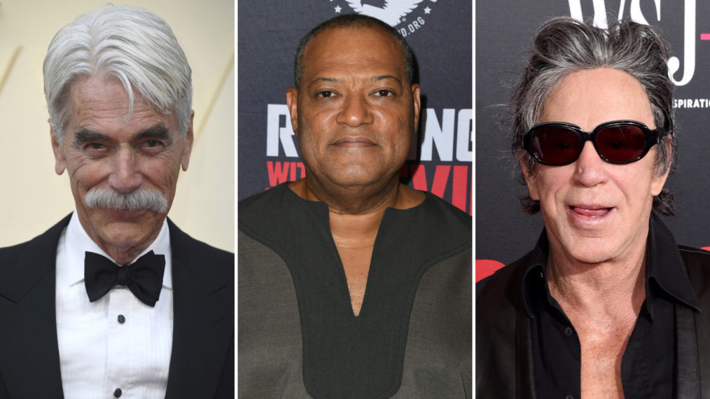 Sam Elliott, Laurence Fishburne, and Mickey Rourke