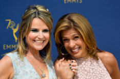 Savannah Guthrie and Hoda Kotb at the Emmy Awards