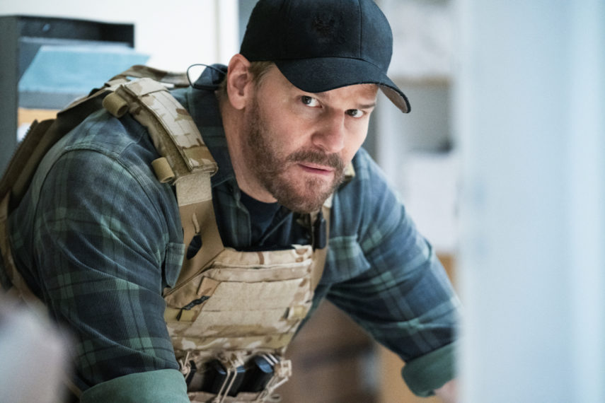 David Boreanaz als Jason Hayes in SEAL Team Autogrammfotokarte laminiert 