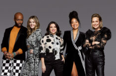 The Bold Type Season 5 Cast - Stephen Conrad Moore, Meghann Fahy, Katie Stevens, Aisha Dee, Melora Hardin