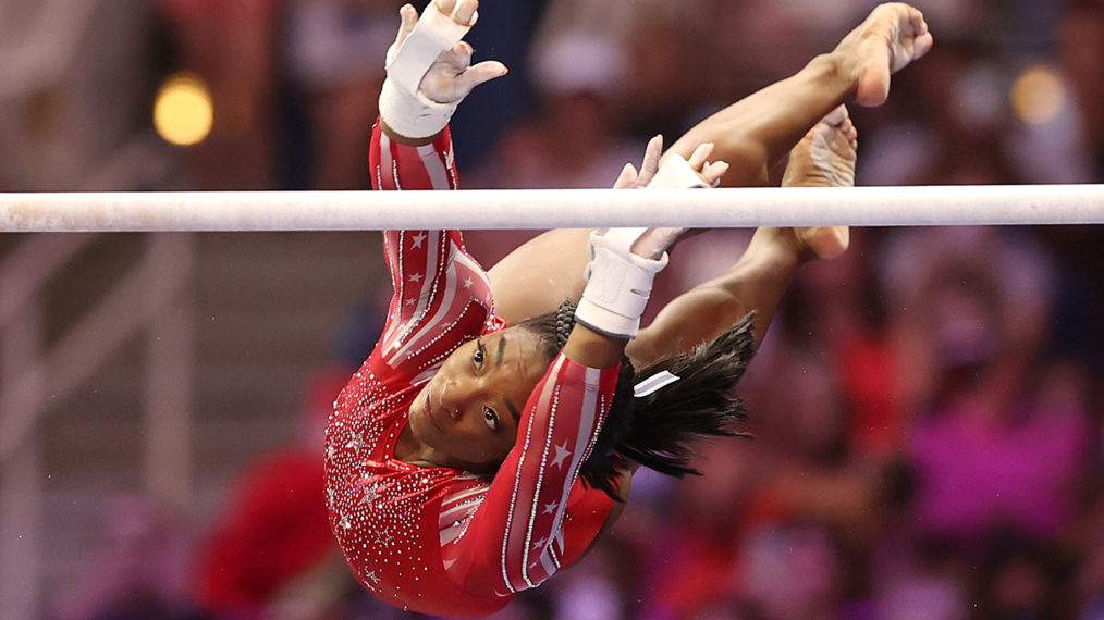 Simone Biles at the 2021 Olympic Gymnastics Trials in Tokyo