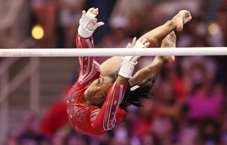 Simone Biles at the 2021 Olympic Gymnastics Trials in Tokyo