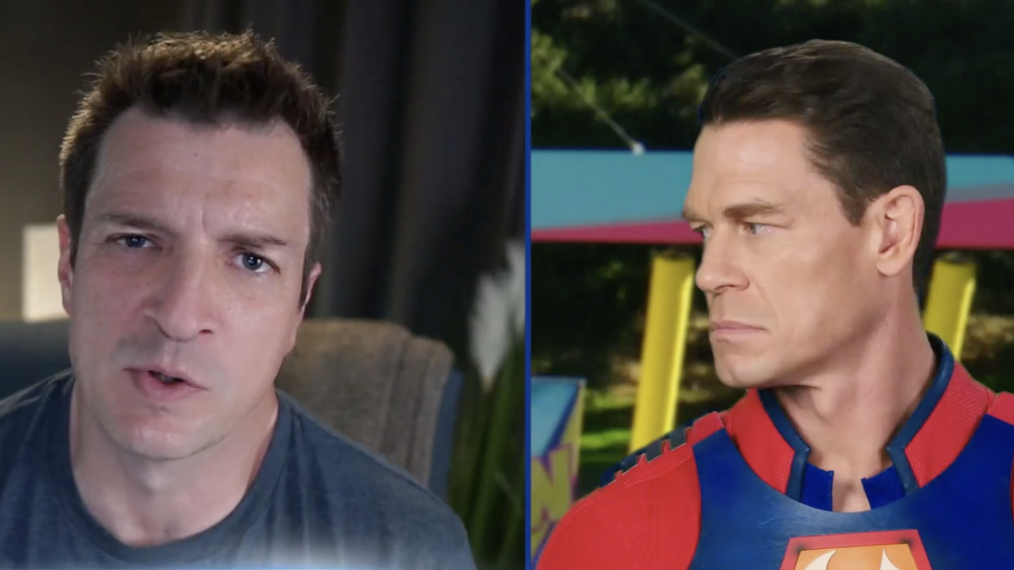 Nathan Fillion Embarrasses John Cena in 'Wipeout: The Suicide Squad Special' (VIDEO)