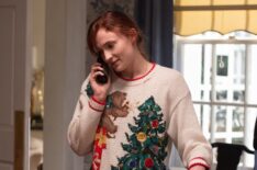 THE STAIRCASE, starting 2nd from left: Patrick Schwarzenegger, Sophie Turner, Odessa Young, (Season 1, ep. 102, aired May 5, 2022). photo: ©HBO Max / courtesy Everett Collection