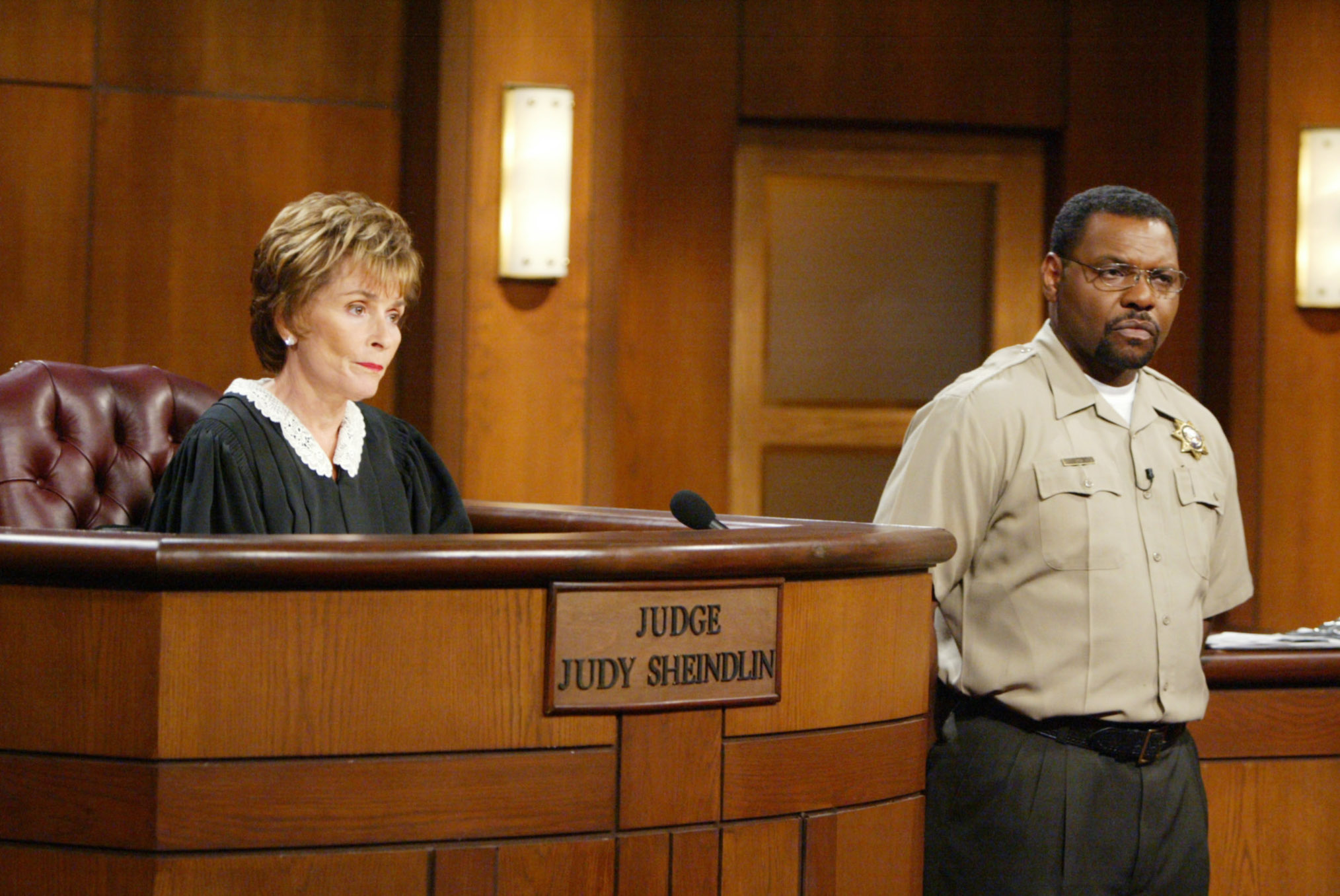 Judge Judy Bailiff Petri Byrd Officiates Finn & Steffys Bold And.
