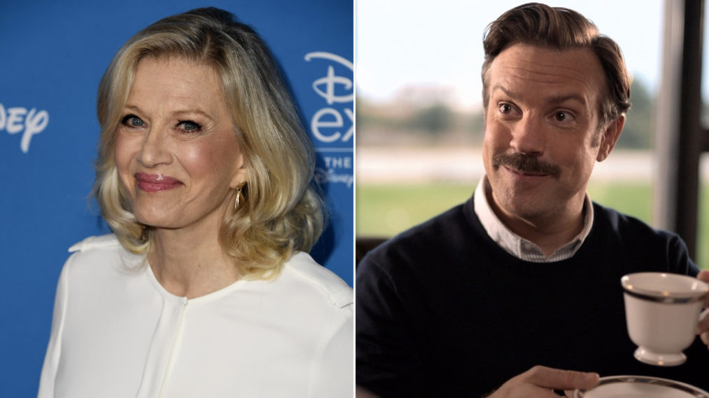 Diane Sawyer and Jason Sudeikis as Ted Lasso