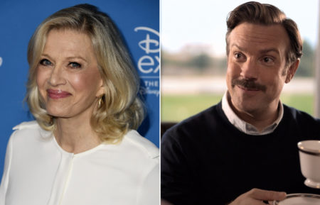 Diane Sawyer and Jason Sudeikis as Ted Lasso